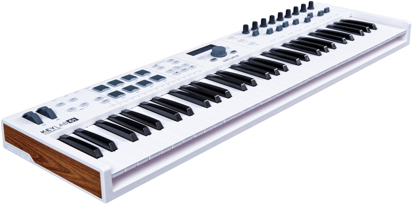 Arturia Keylab 61 Essential, Usb / Midi Keyboard - Arturia Keylab Essential 61 Keyboard Controller (1500x830), Png Download