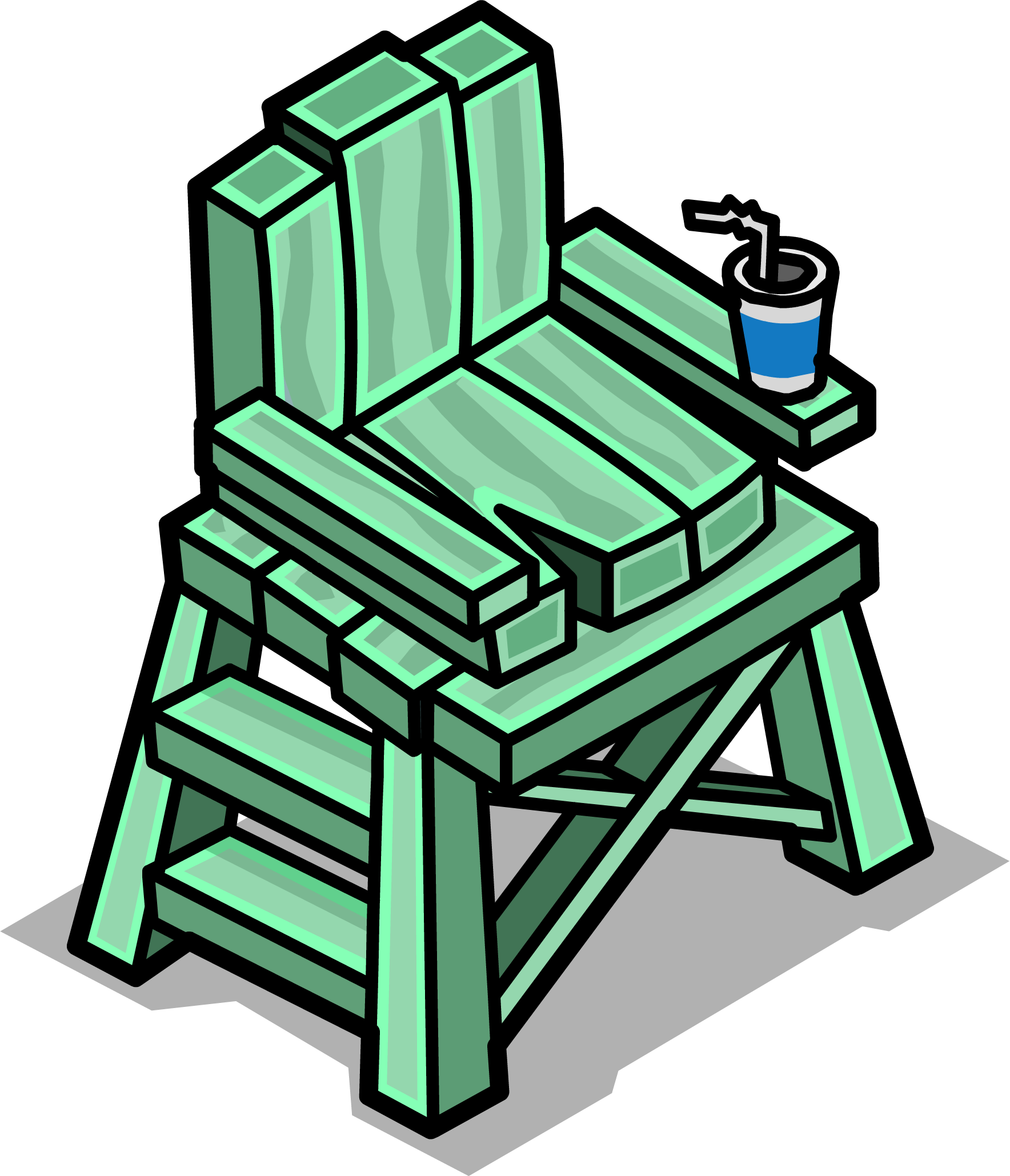 Lifeguard Chair Sprite 003 - Chair (1768x2059), Png Download
