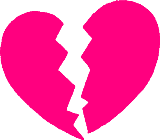 The Prince Of Verona Tells Romeo That He Must Leave - Pink Broken Heart Clipart (549x480), Png Download