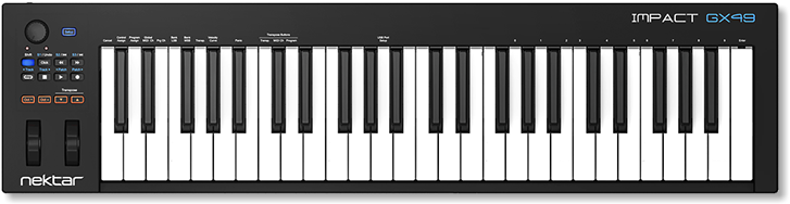 49 & 61 Note Usb - Nektar Impact Gx 61 (766x207), Png Download