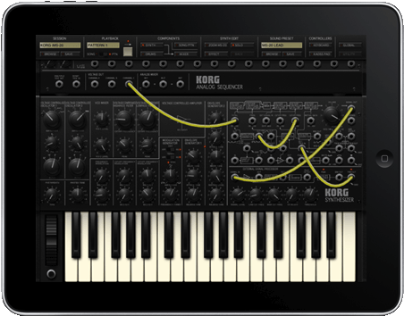 Korg Ims-20 Ipad App Gets External Midi Control [video] - Korg Ims 20 (497x381), Png Download