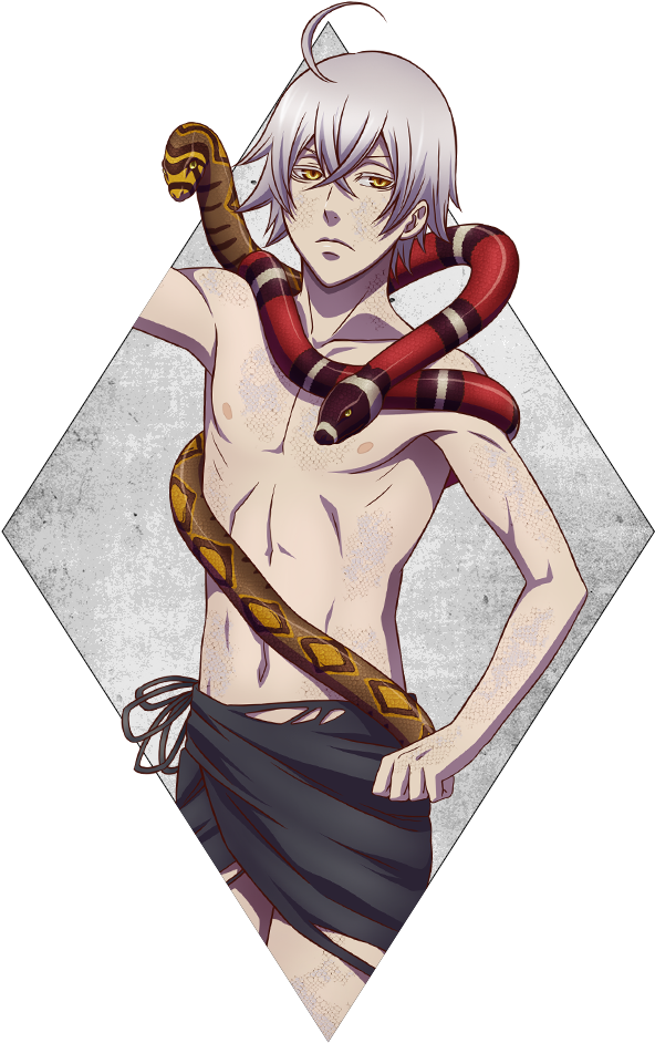 Kuroshitsuji Ciel Phantomhive Joker Beast Snake Sebastian - Black Butler Circus Snake (600x959), Png Download