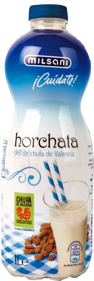 Horchata Milsani, Con Solo Dos Aditivos - Plastic Bottle (258x602), Png Download