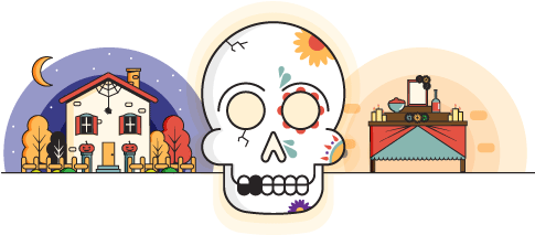 Kooltura Diadelosmuertos Rectangle - Kooltura Marketing (543x324), Png Download