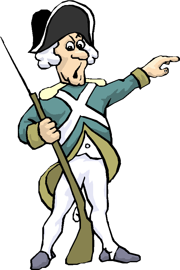 British - Revolutionary War Soldier Clipart (605x905), Png Download