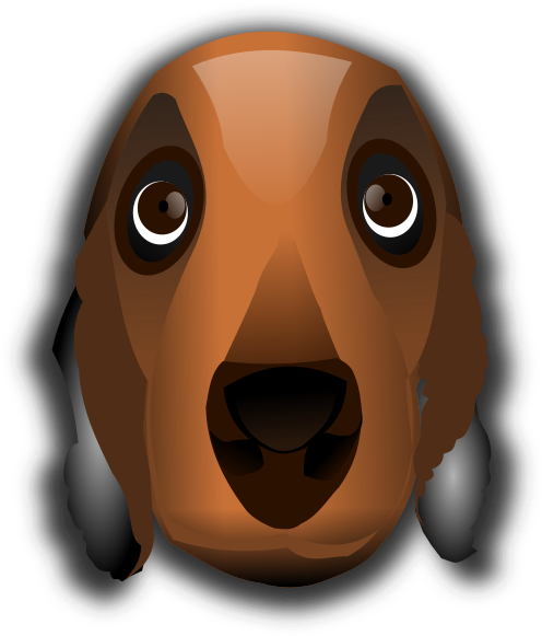 How To Set Use Dog Head Svg Vector (510x595), Png Download