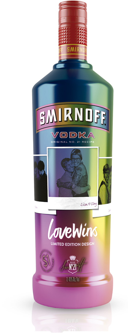 Smirnoff Love Wins Bottle - Smirnoff Love Wins Bottles (445x1155), Png Download