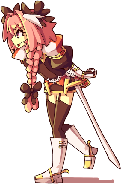 Default Pose Astolfo Doodle To Break Boredom - Tumblr (500x656), Png Download
