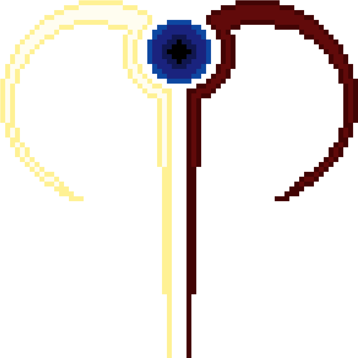 Symbol Of Eternal Balance And Chaos - Pixel Art (1200x1200), Png Download