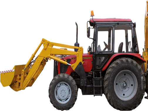 Belarus Ep-491 - " - Backhoe Loader (503x480), Png Download