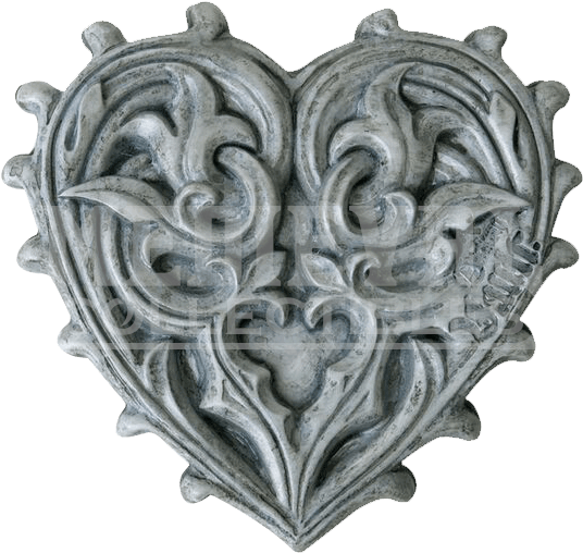 Item - Alchemy Gothic Vintage/gothic Heart Compact Mirror (554x554), Png Download
