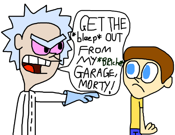 Wlanman Productions On Twitter - Rick And Morty (600x473), Png Download