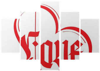 Gothic Lettering - Typography (400x400), Png Download