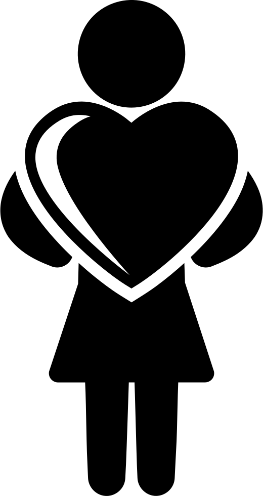 Png File - Woman Heart Icon (520x980), Png Download