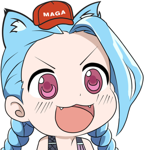Maga Face Nose Facial Expression Cheek Pink Smile Head - Face (548x560), Png Download