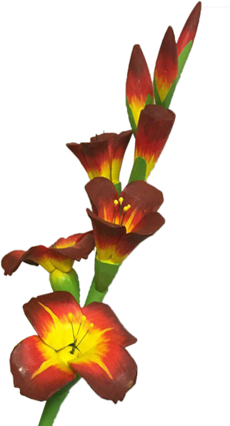 Wooden Gladiolus Flower03 Wooden Gladiolus Flower01 - Gladiolus (600x600), Png Download