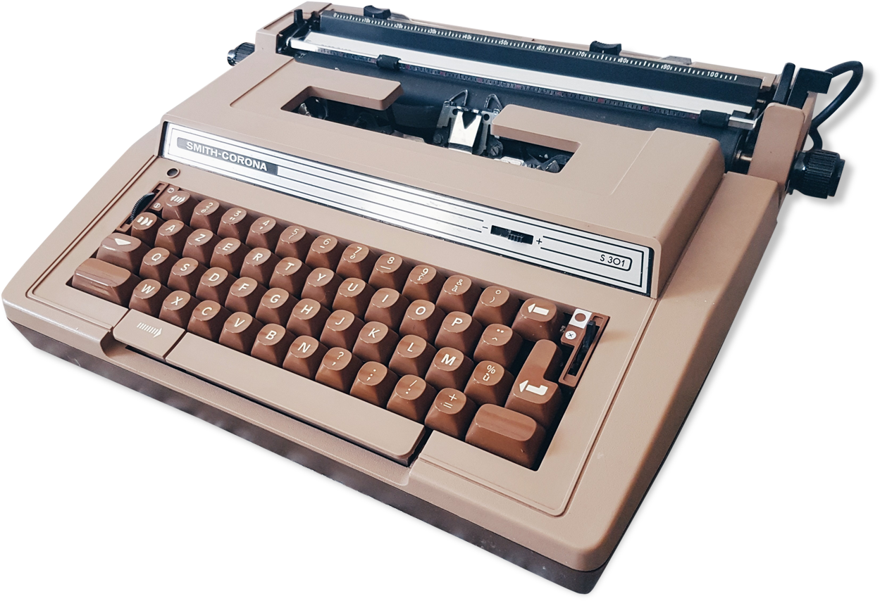 Smith Corona Electric S 301 Typewriter 80s - Smith Corona (1457x1457), Png Download