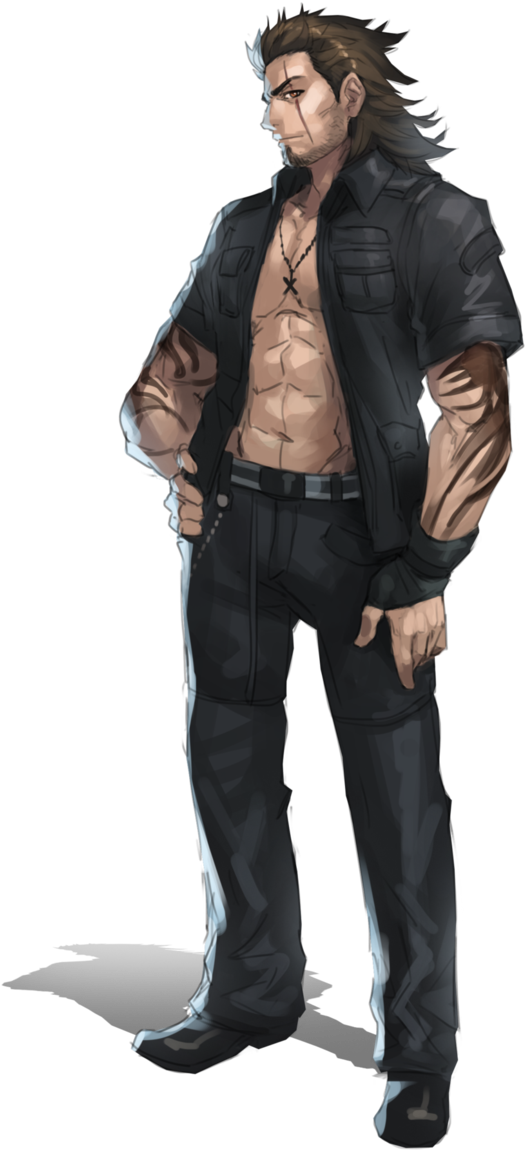 Gladiolus By Shimizuryu On Deviantart - Final Fantasy 15 Art Of Kingsglaive (660x1208), Png Download