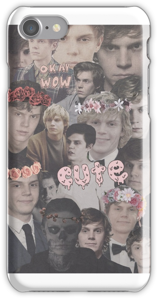 Evan Peters Collage Iphone 7 Snap Case - Greeting Card (750x1000), Png Download