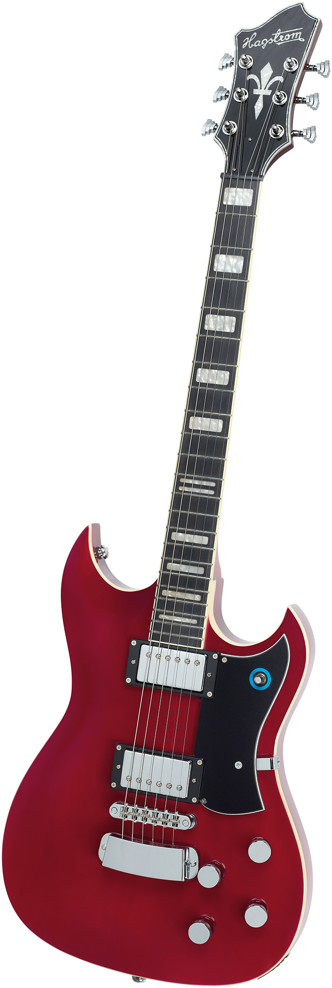 Hagstrom E-gitarre, Signature Pat Smear, Wild Cherry (672x2000), Png Download