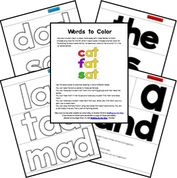 More Bob Book Printables Are Coming - Word Family (354x356), Png Download