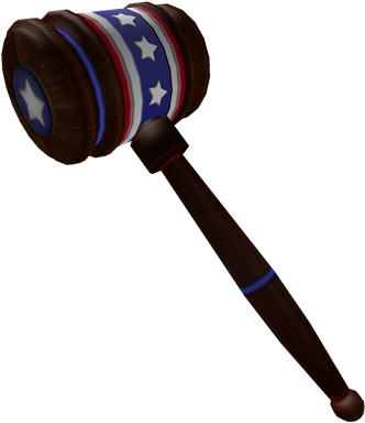 Chiefjustus Gavel - Roblox America Hammer (420x420), Png Download