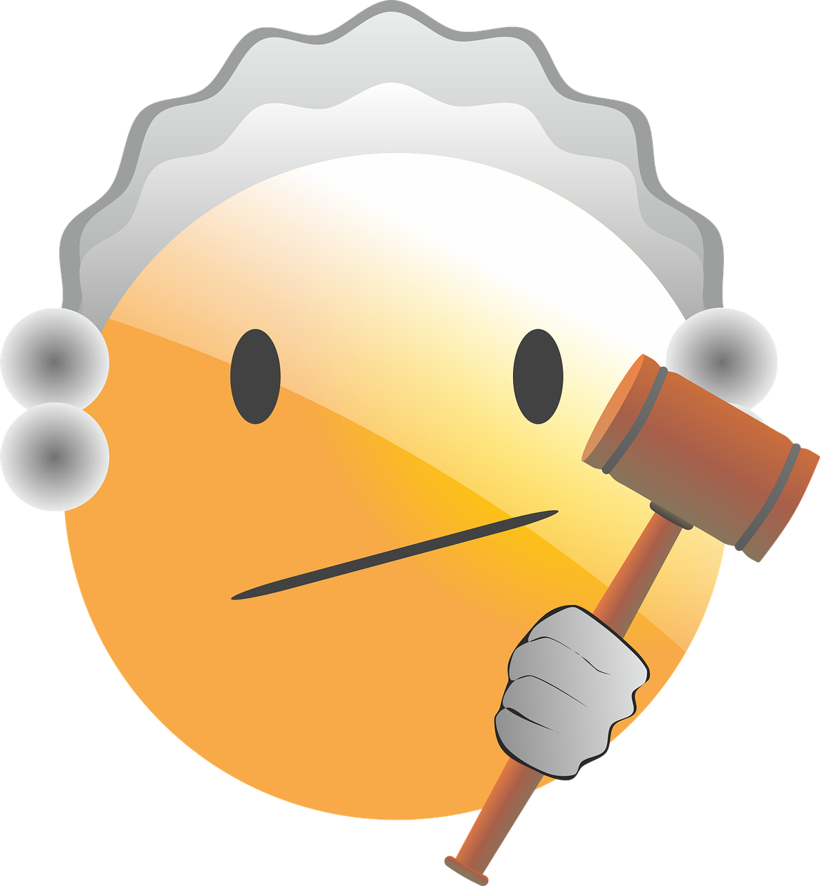 Vector - Smiley Justice (1186x1280), Png Download