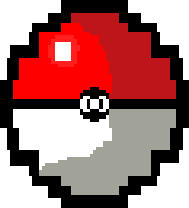 Pokeball - Pixel Pokeball Png (924x814), Png Download
