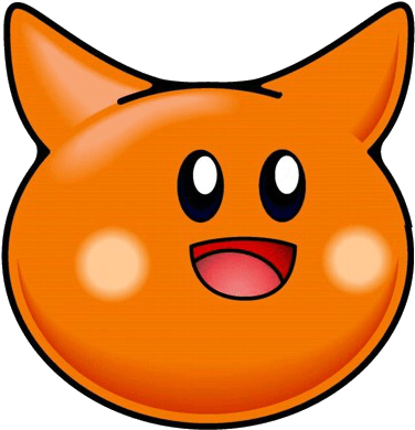 Kirby Scarfy Laughing Png - Kirby Scarfy (400x418), Png Download