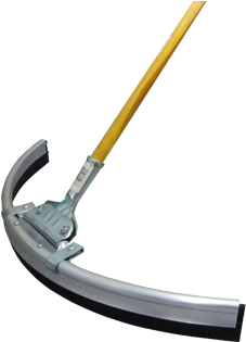 Ice Rink Supply Curved Rink Squeegee - Ice Rink Squeegee (418x314), Png Download