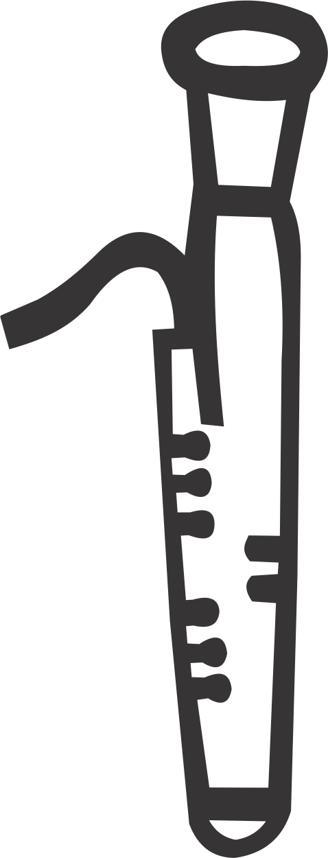 Bassoon (478x1250), Png Download