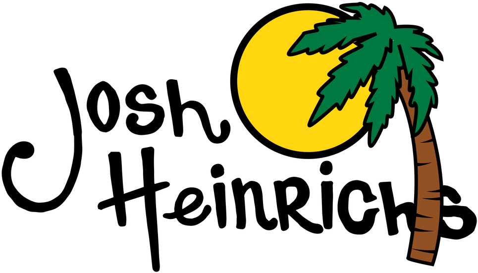 Sun & Palm Sticker - Ganjah Records (1000x607), Png Download