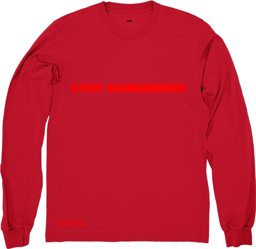 Stay Dangerous Red Longsleeve Digital Album - Yg Stay Dangerous Merch (1000x1000), Png Download