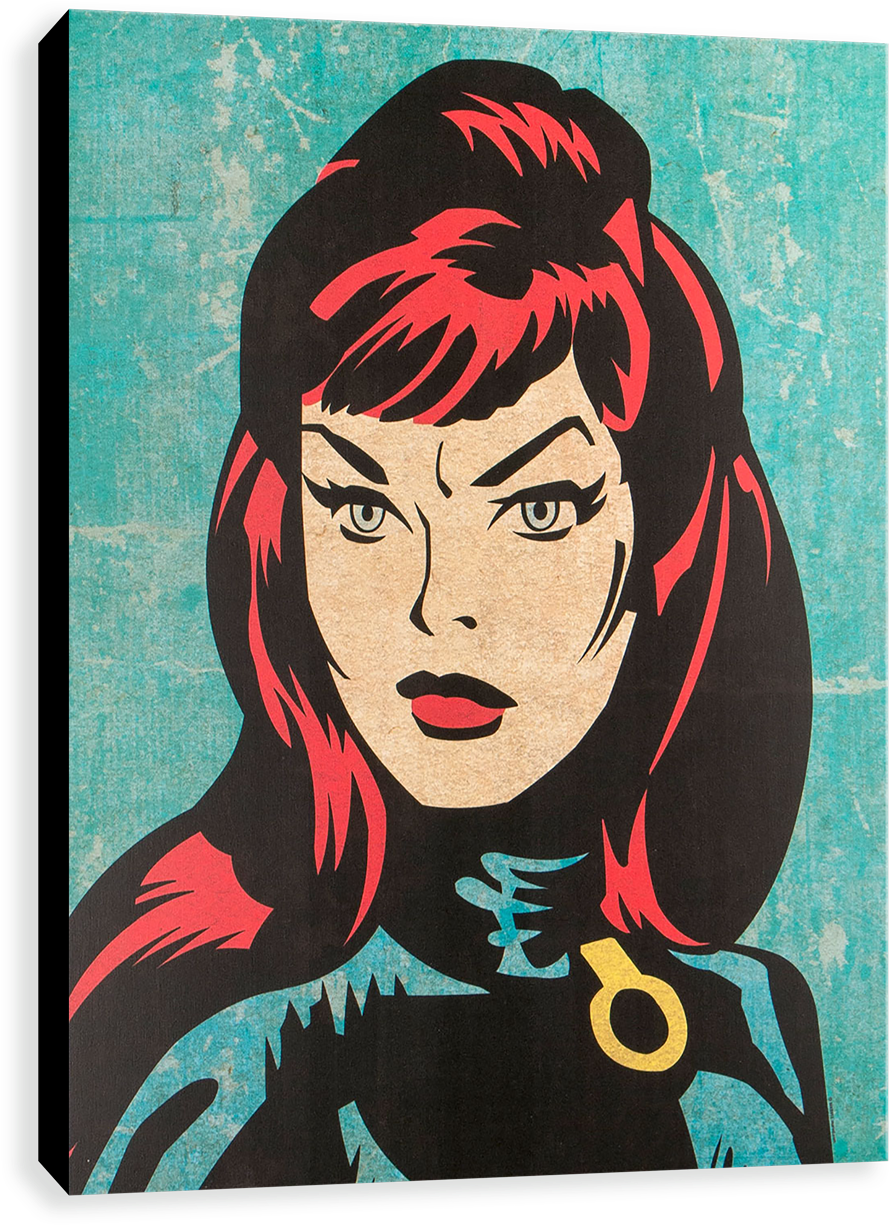 Pop Art Marvel - ブラック・ウィドウ 王冠マグネット 「アベンジャーズ」 マーベル展グッズ (1280x1280), Png Download