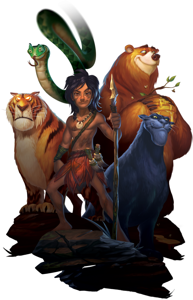 Immerse Yourself In An Exotic Jungle Atmosphere With - Jungle Books Png (717x1024), Png Download