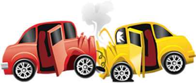 Car Crash Clip Art (404x456), Png Download