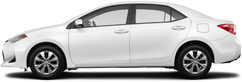 Alpine White - Toyota Corolla 2018 White (500x256), Png Download