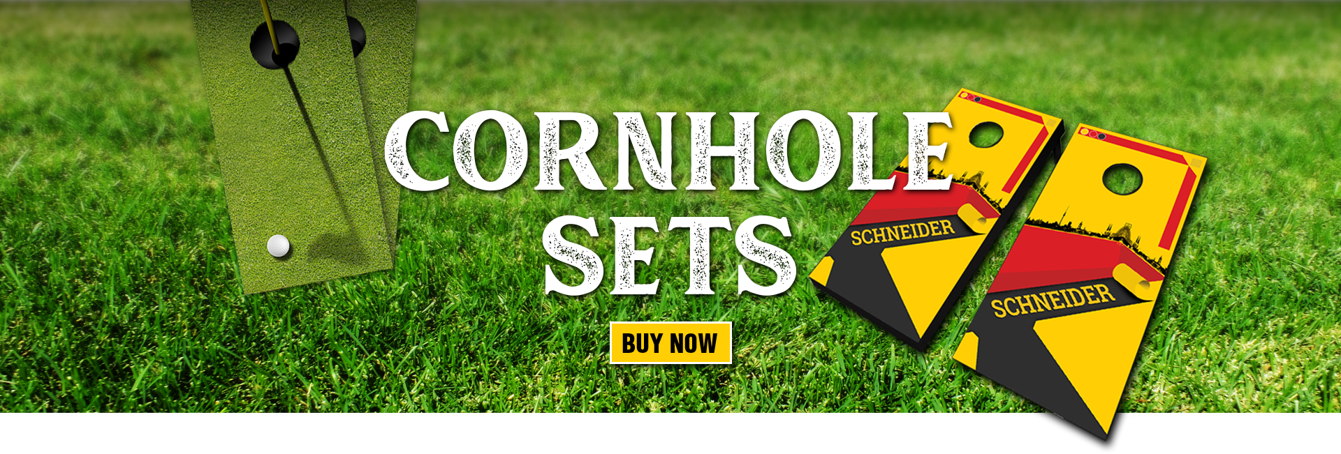 Ajj Enterprises German Surname Cornhole Set (1920x651), Png Download