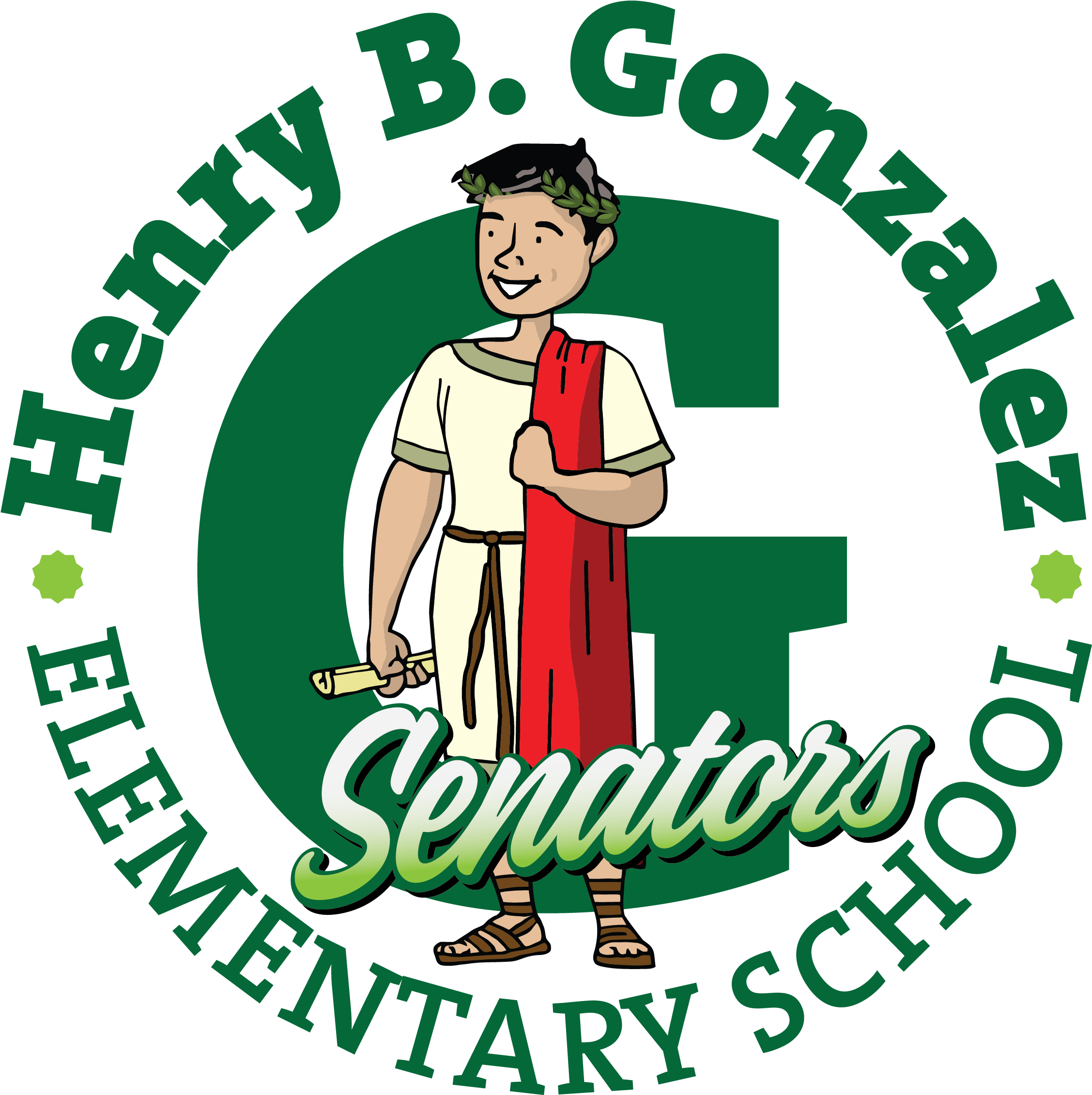 Building Scholars - Henry B Gonzalez Elementary School Mascot (2362x2362), Png Download
