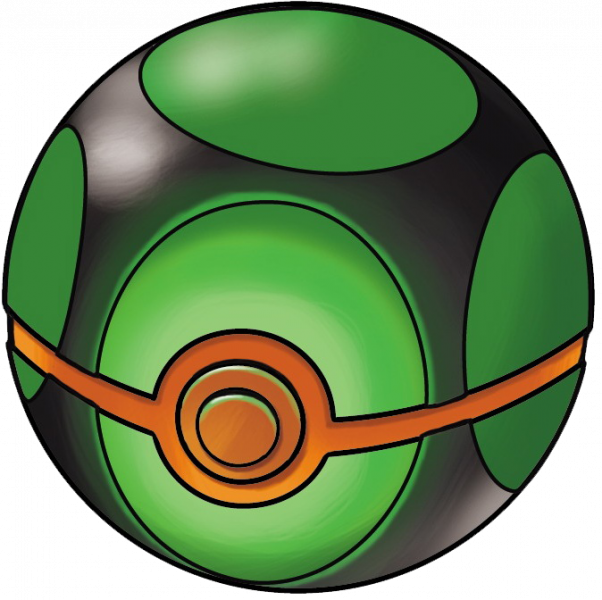 Drawn Ball Pokemon - Dusk Ball Pokemon (602x600), Png Download