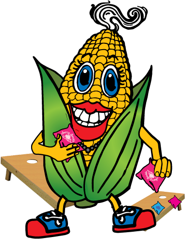 Cornhole Lady Boards Are Placed 27ft From Front Edge - Cornhole (386x500), Png Download