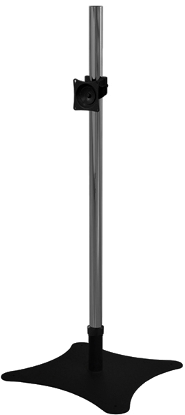 Tall Exhibition Tv Stand On A Chrome Pole Fits 22 26 - Tv Floor Stand Png (600x600), Png Download