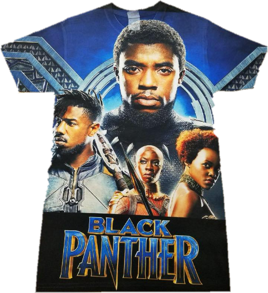 Black Panther 3d All Over Photo T-shirt - Black Panther Dvd Release Date (538x588), Png Download