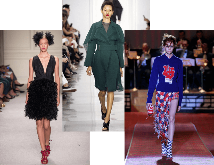 Nyfw 2015 Ss16 Fringe Trend - Fashion Show (830x640), Png Download