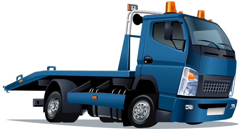 Cash For Junk Cars Tow Truck Image - Blue Tow Truck Png (894x535), Png Download