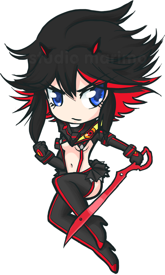 Kill La Kill By Studiomarimo - Kill La Kill Chibi Png (542x900), Png Download