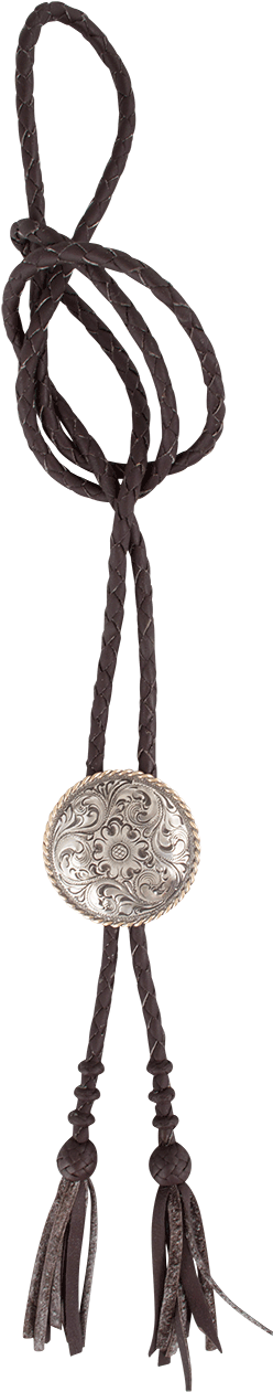 Silver King Roped Low Dome Bolo Tie - Bolo Tie (870x1280), Png Download
