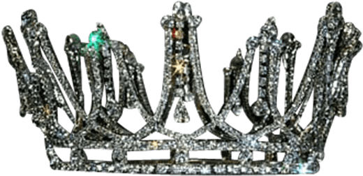 Silver Crown Png - Costume House City Bridges Dangle Crown (555x555), Png Download