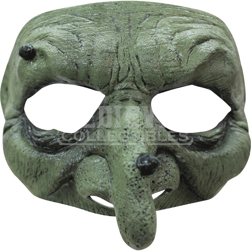 Warty Witch Half Mask - Ghoulish Productions Wart Witch Half Mask (850x850), Png Download