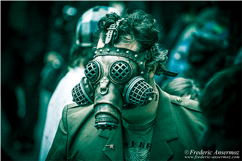 Frederic Ansermoz - Gas Mask (640x320), Png Download